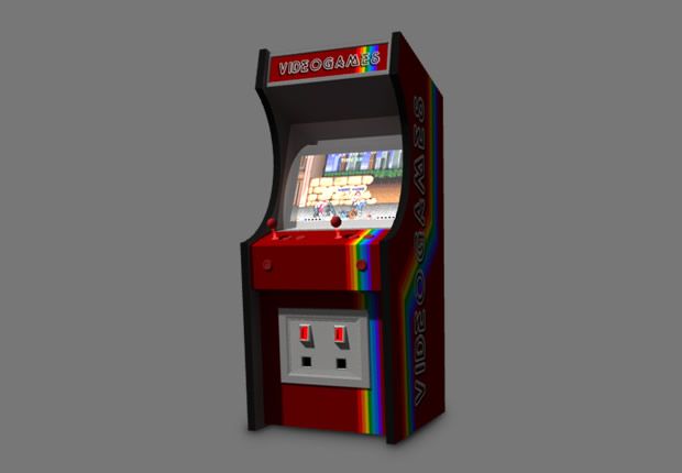 Coin op Arcade Machine 3d model