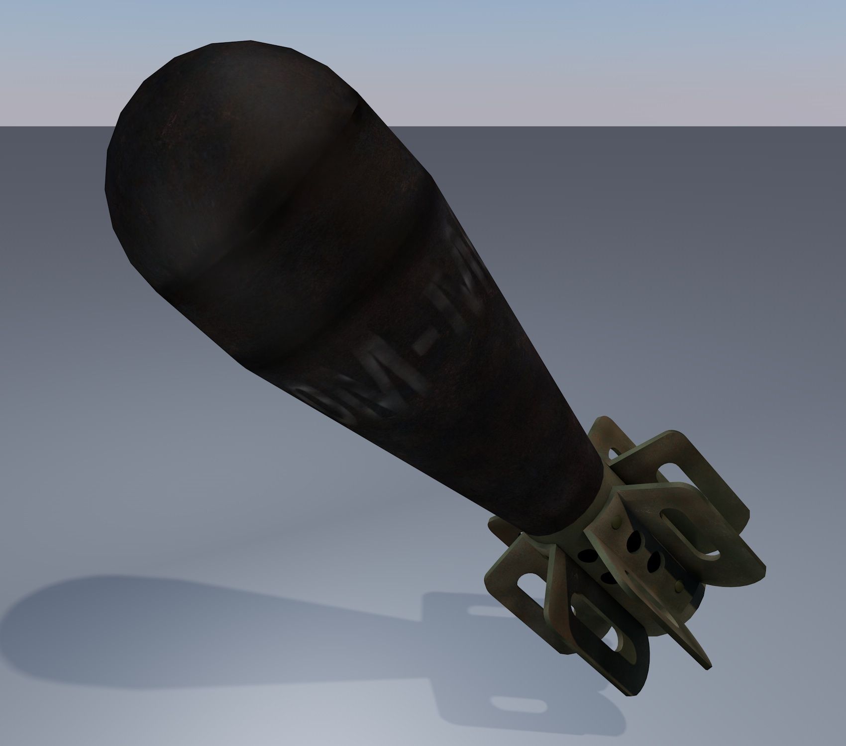 M69 Mortel Round 3d model