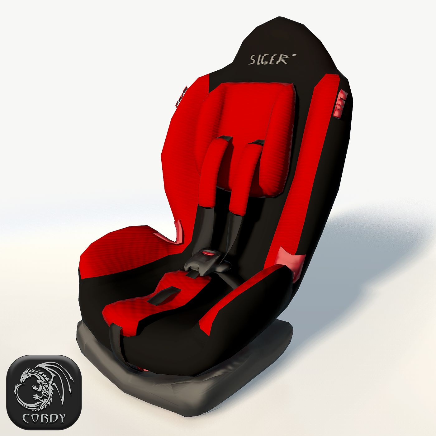 Baby car seat 3d model