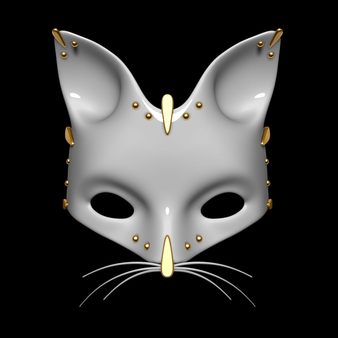 Cat mask 3d model