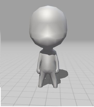 Chibi Man royalty-free 3d model - Preview no. 3