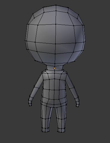 Chibi Man royalty-free 3d model - Preview no. 6