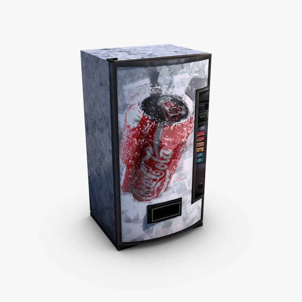 Торговый автомат Coca-Cola 3d model