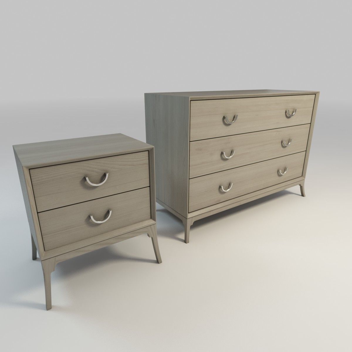 Bennett dressoir en nachtkastje 3d model