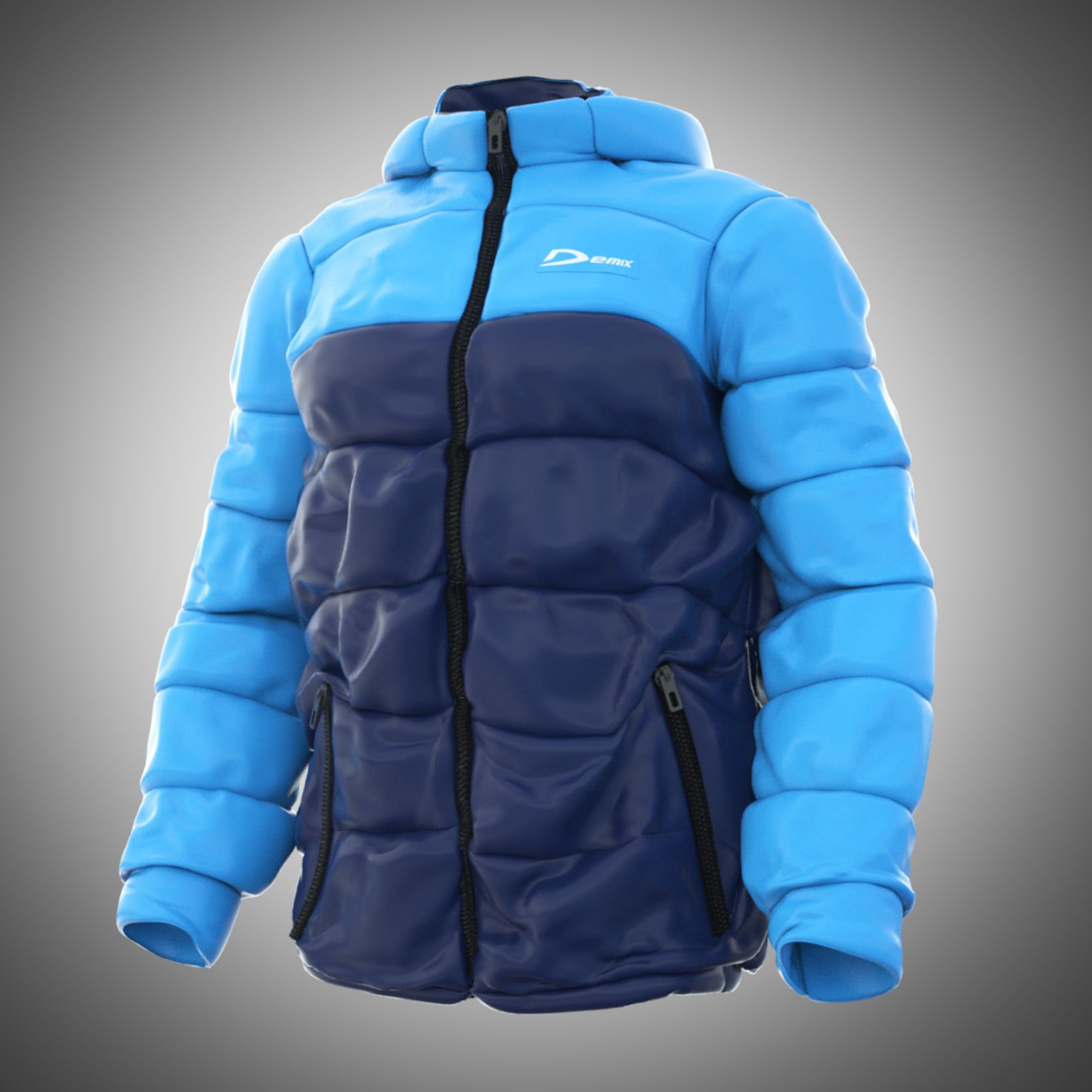 Sports winter jacket 3d model