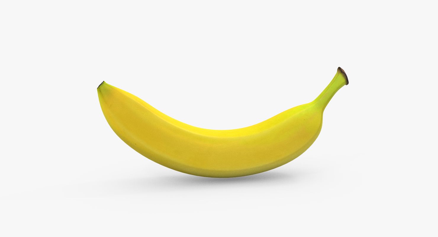 Banana royalty-free 3d model - Preview no. 2