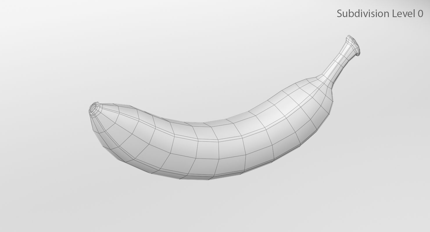 Banana royalty-free 3d model - Preview no. 10