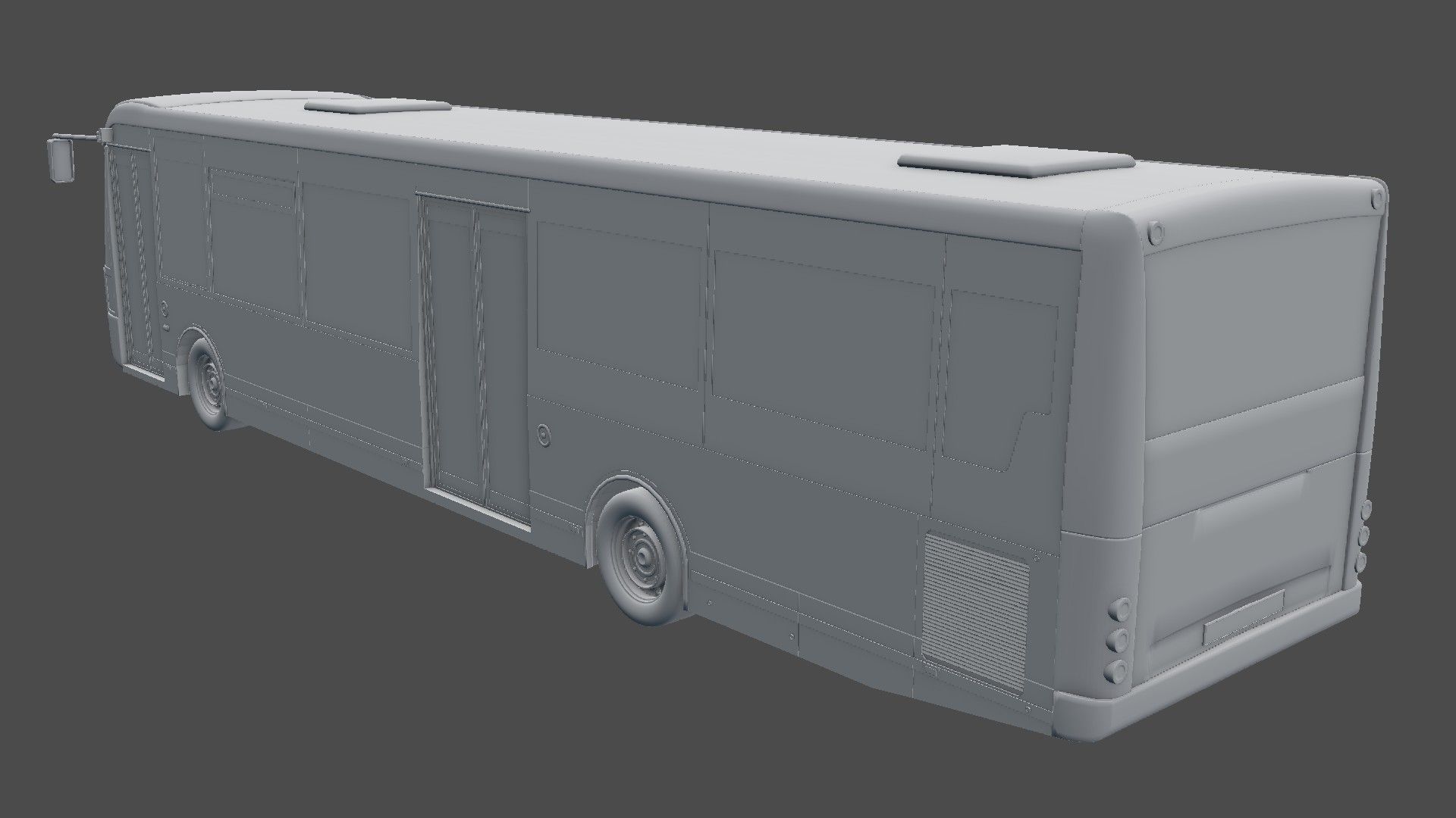 autobus urbano royalty-free 3d model - Preview no. 28