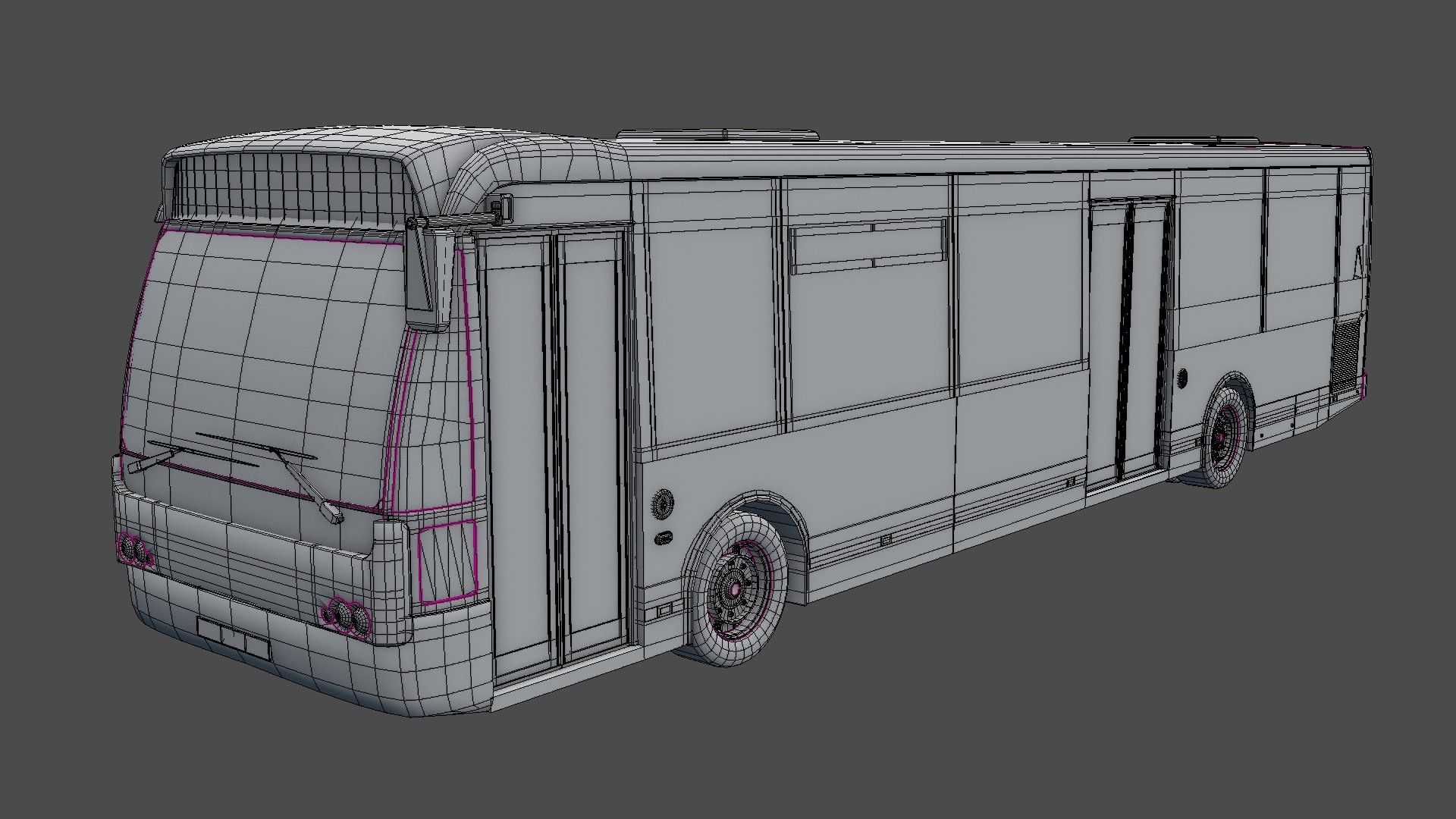 autobus urbano royalty-free 3d model - Preview no. 32