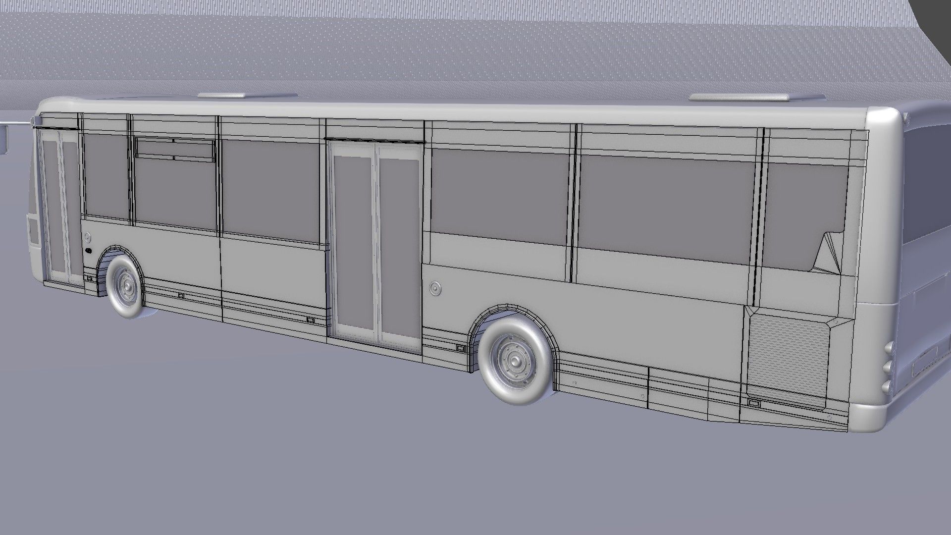 autobus urbano royalty-free 3d model - Preview no. 37