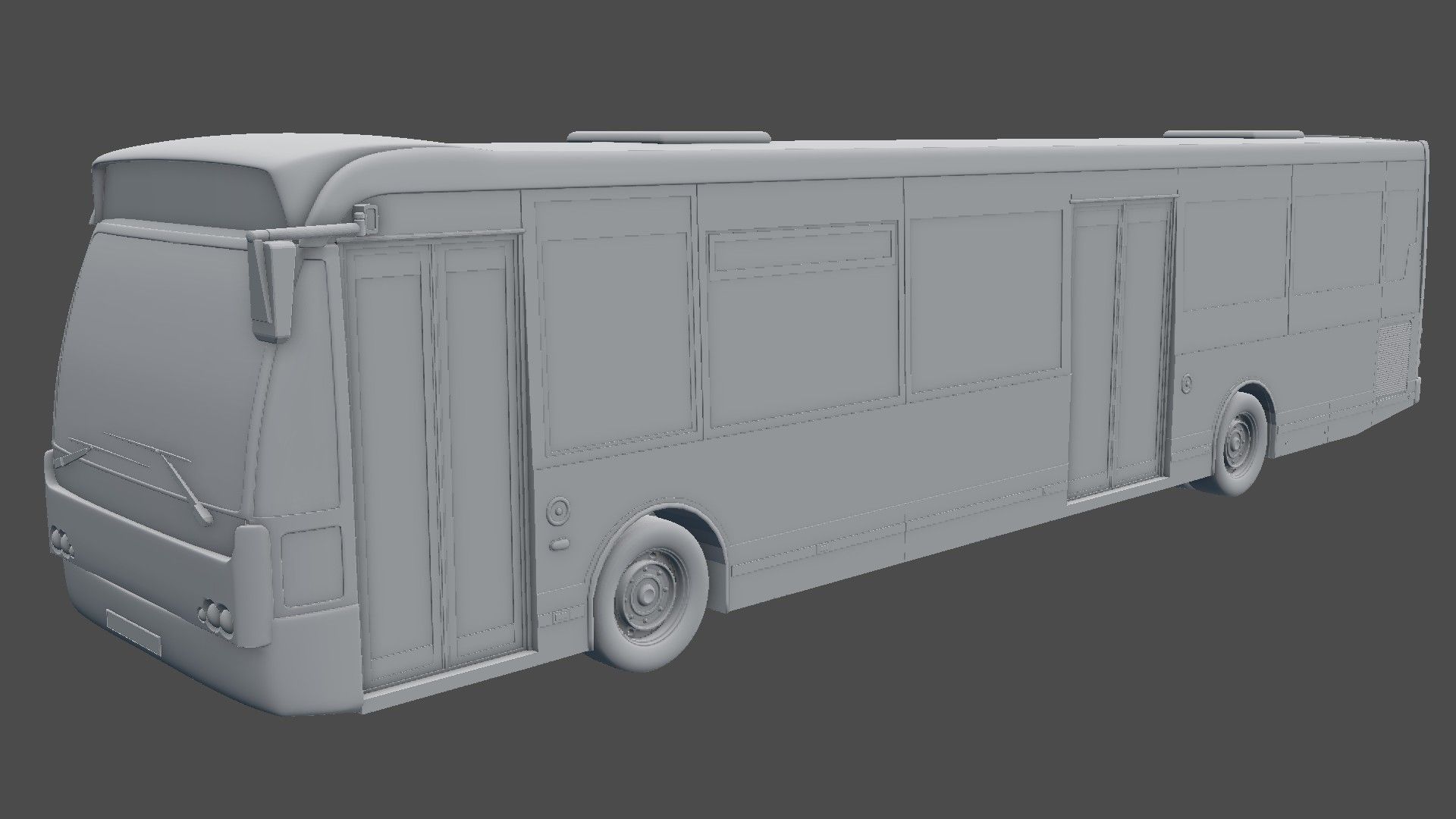 autobus urbano royalty-free 3d model - Preview no. 36