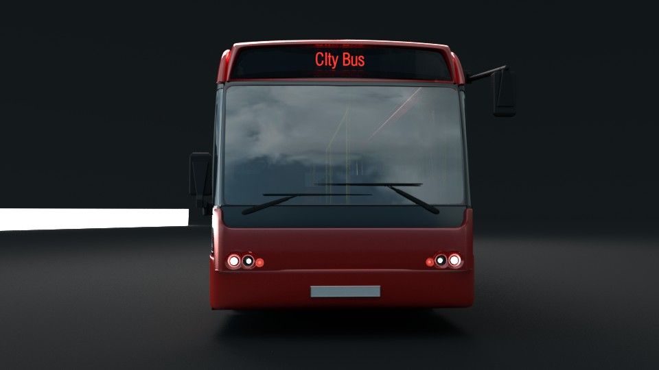 autobus urbano royalty-free 3d model - Preview no. 10