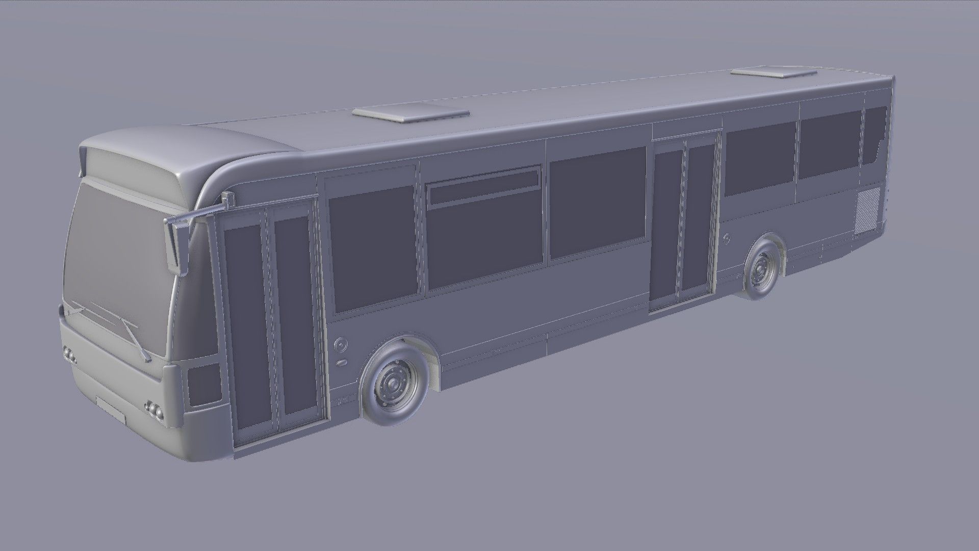 autobus urbano royalty-free 3d model - Preview no. 16