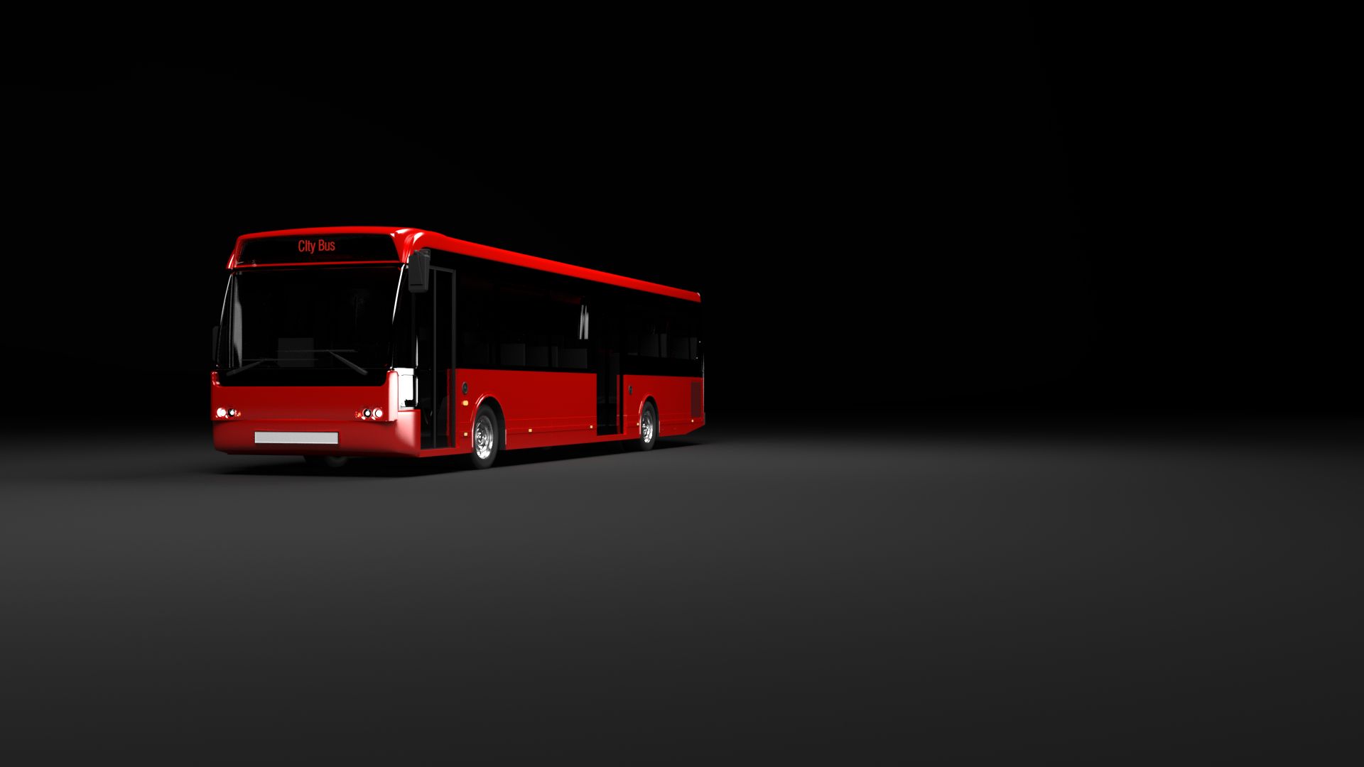 autobus urbano royalty-free 3d model - Preview no. 7