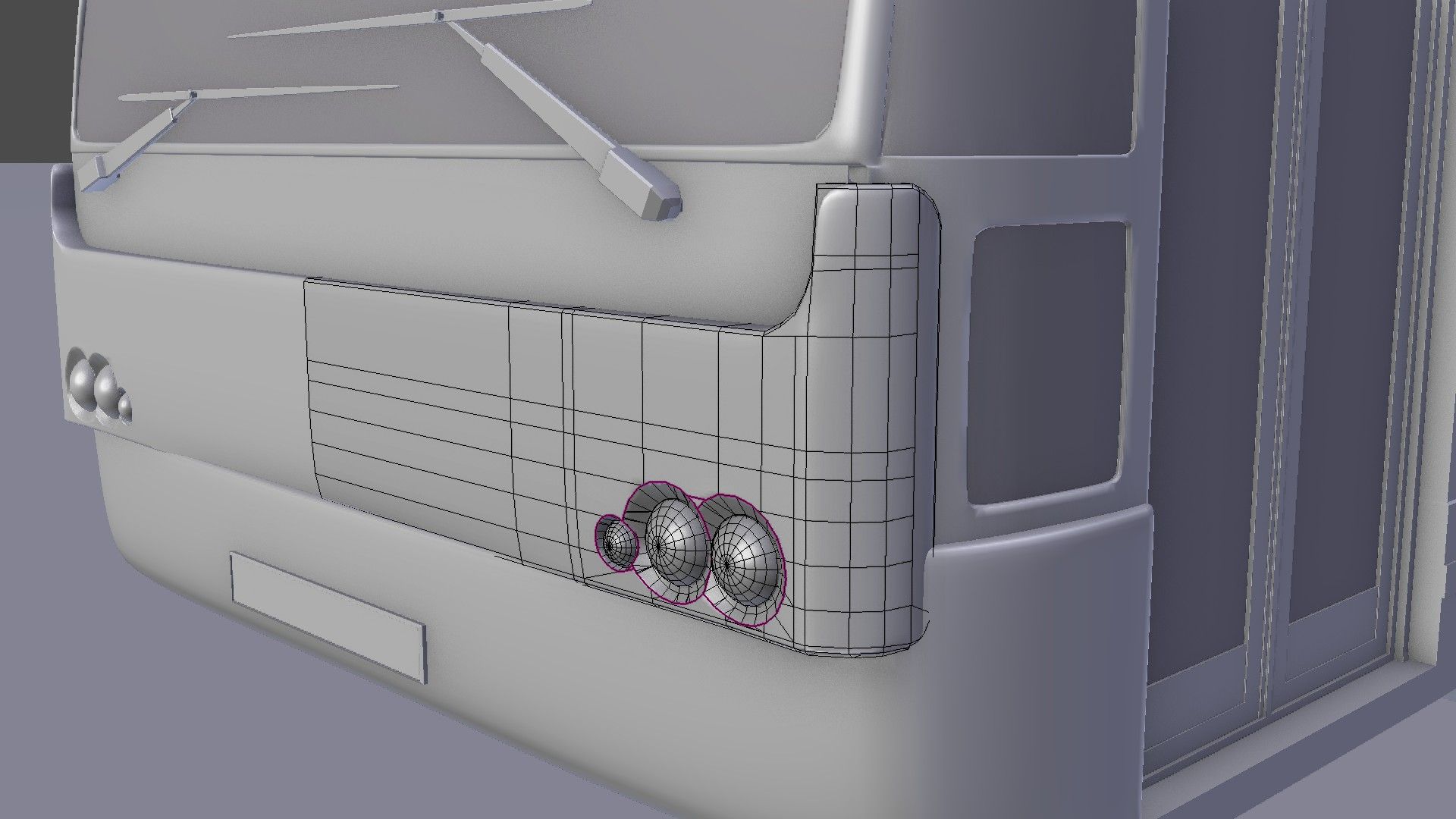 autobus urbano royalty-free 3d model - Preview no. 24