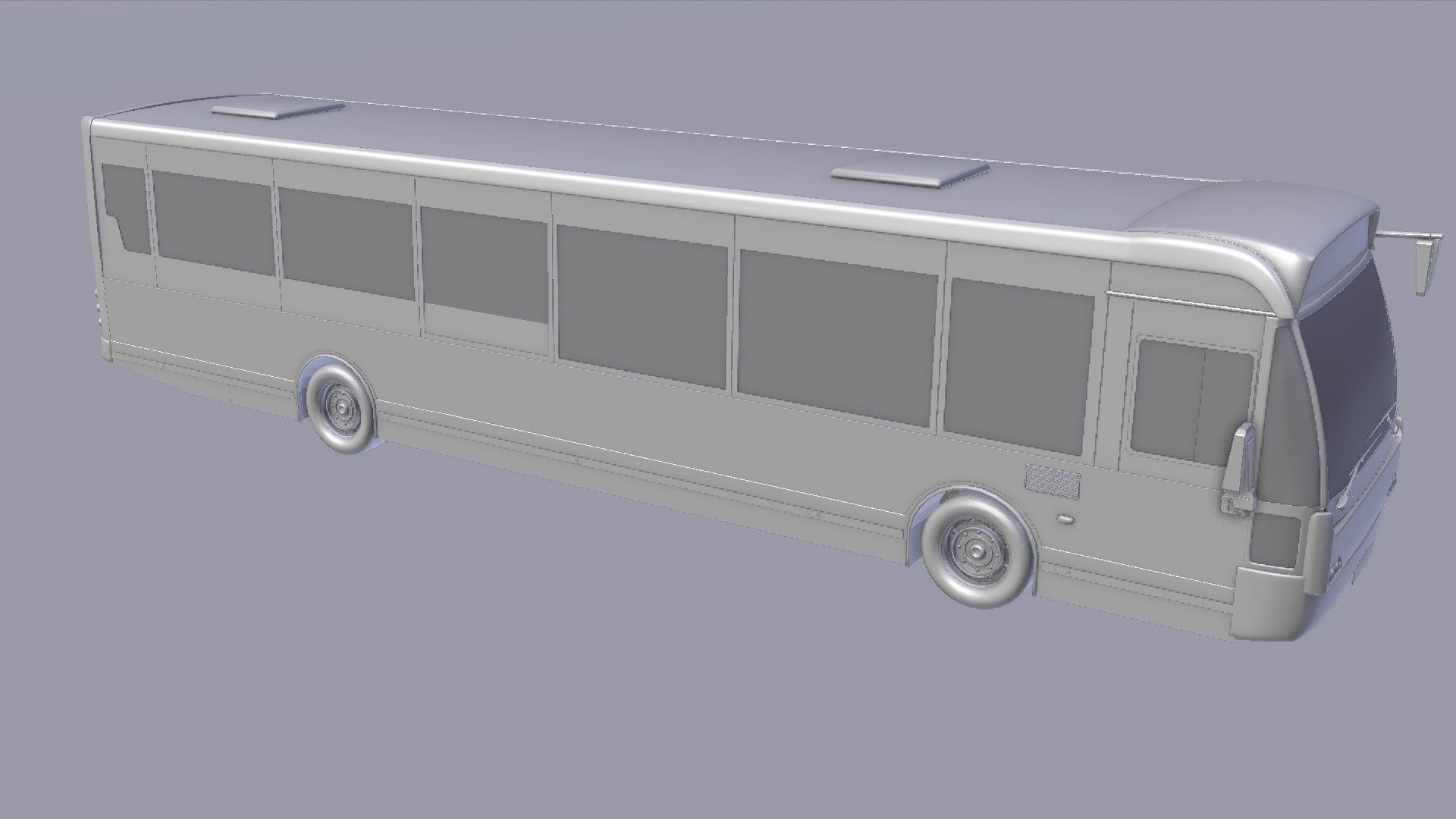 autobus urbano royalty-free 3d model - Preview no. 15