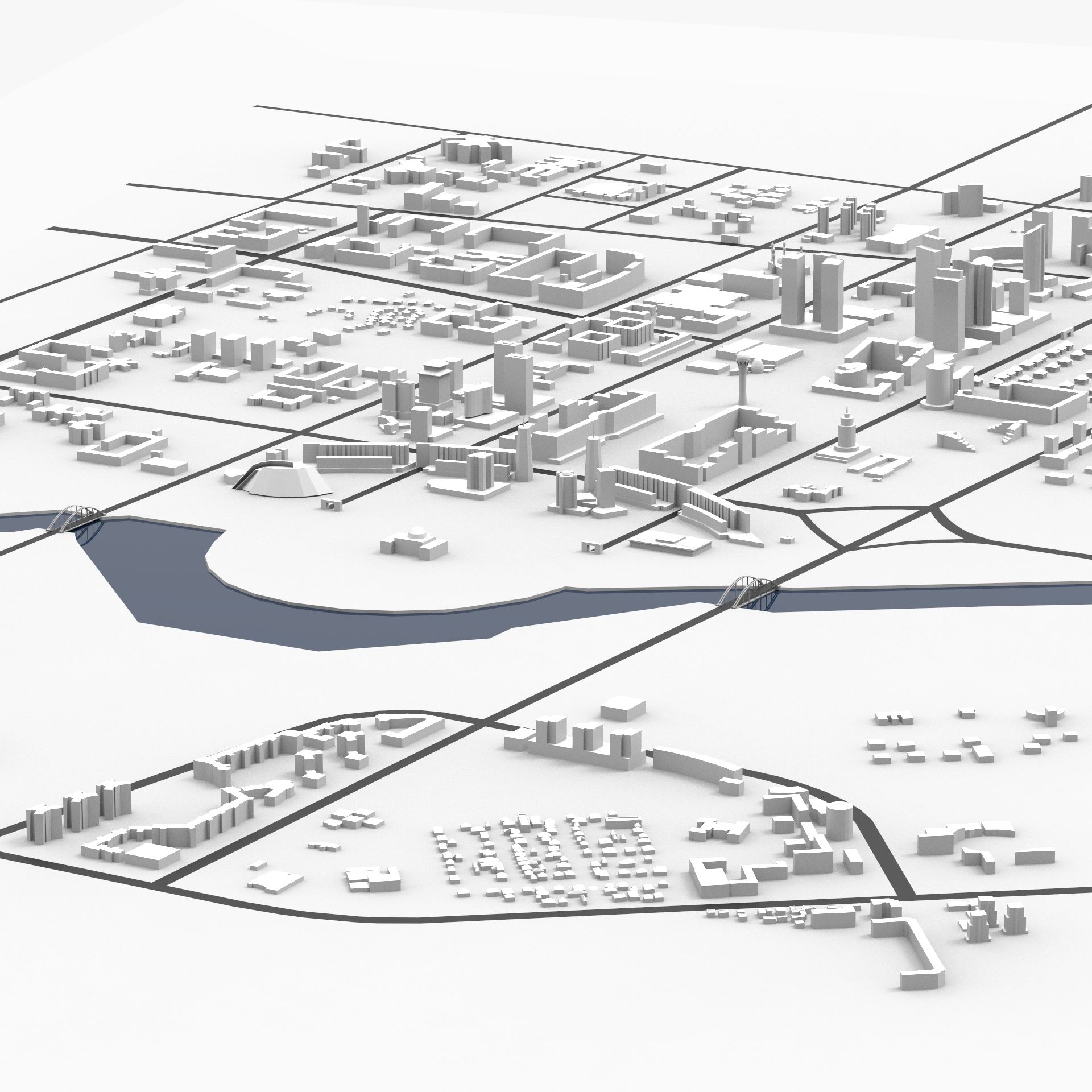 ASTANA CITY SCAPE 3d model