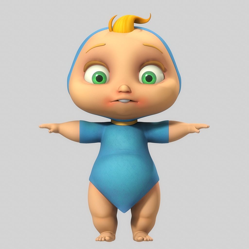 Cartoon Baby 3d model