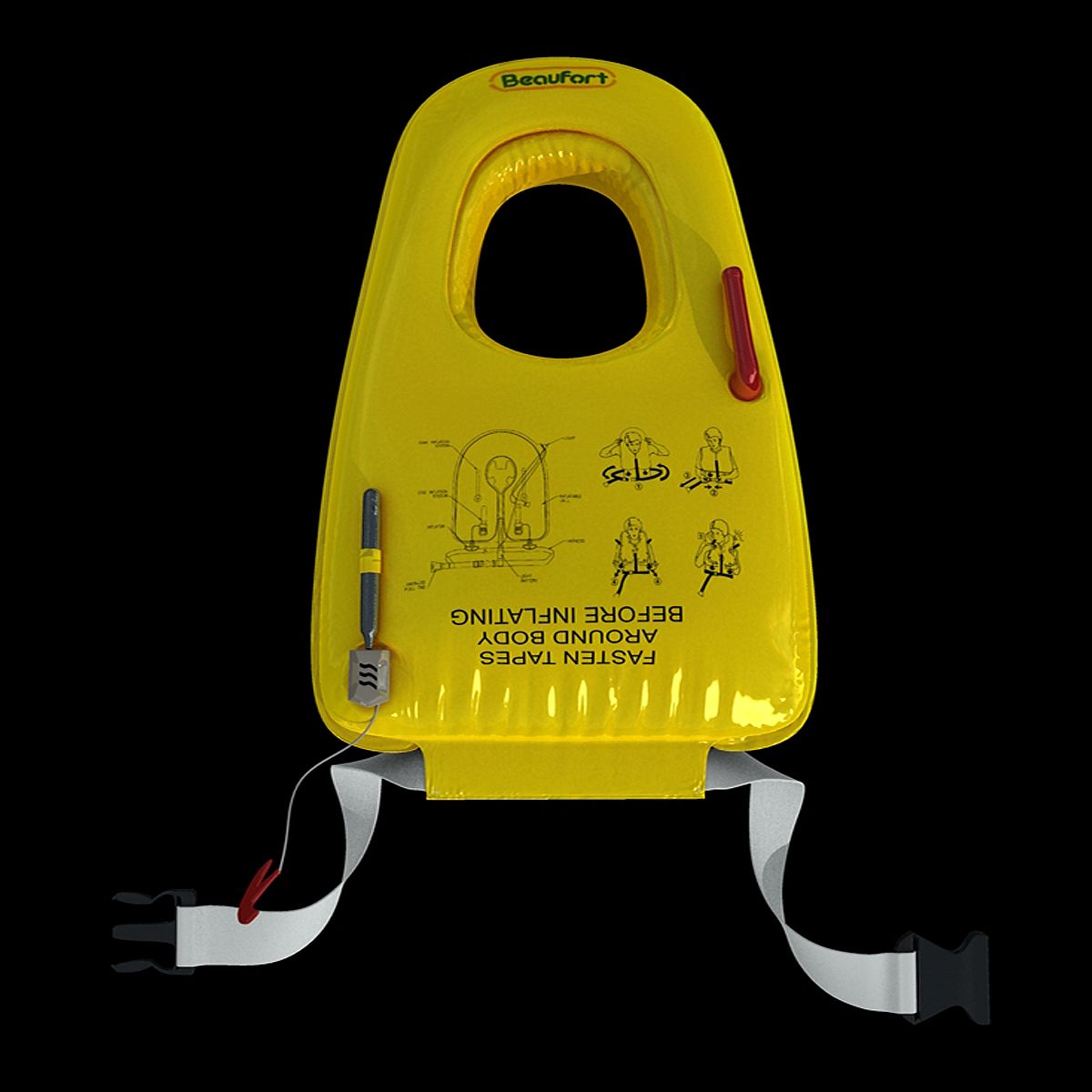 Airplane Life vest 3d model