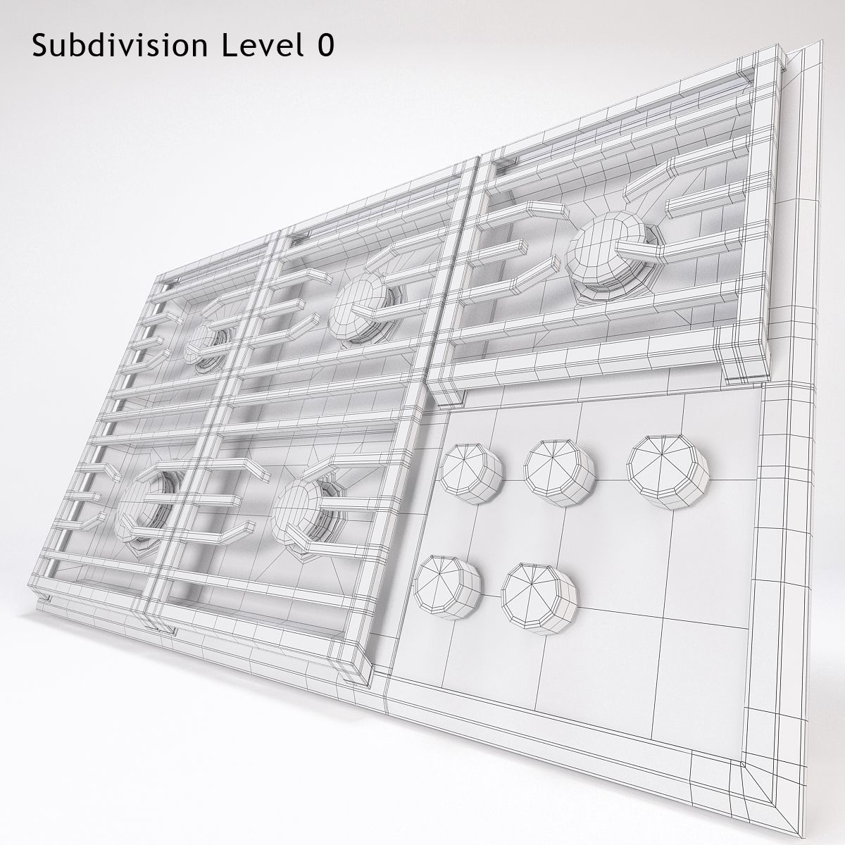 ウルフクックトップCG365T-S royalty-free 3d model - Preview no. 17