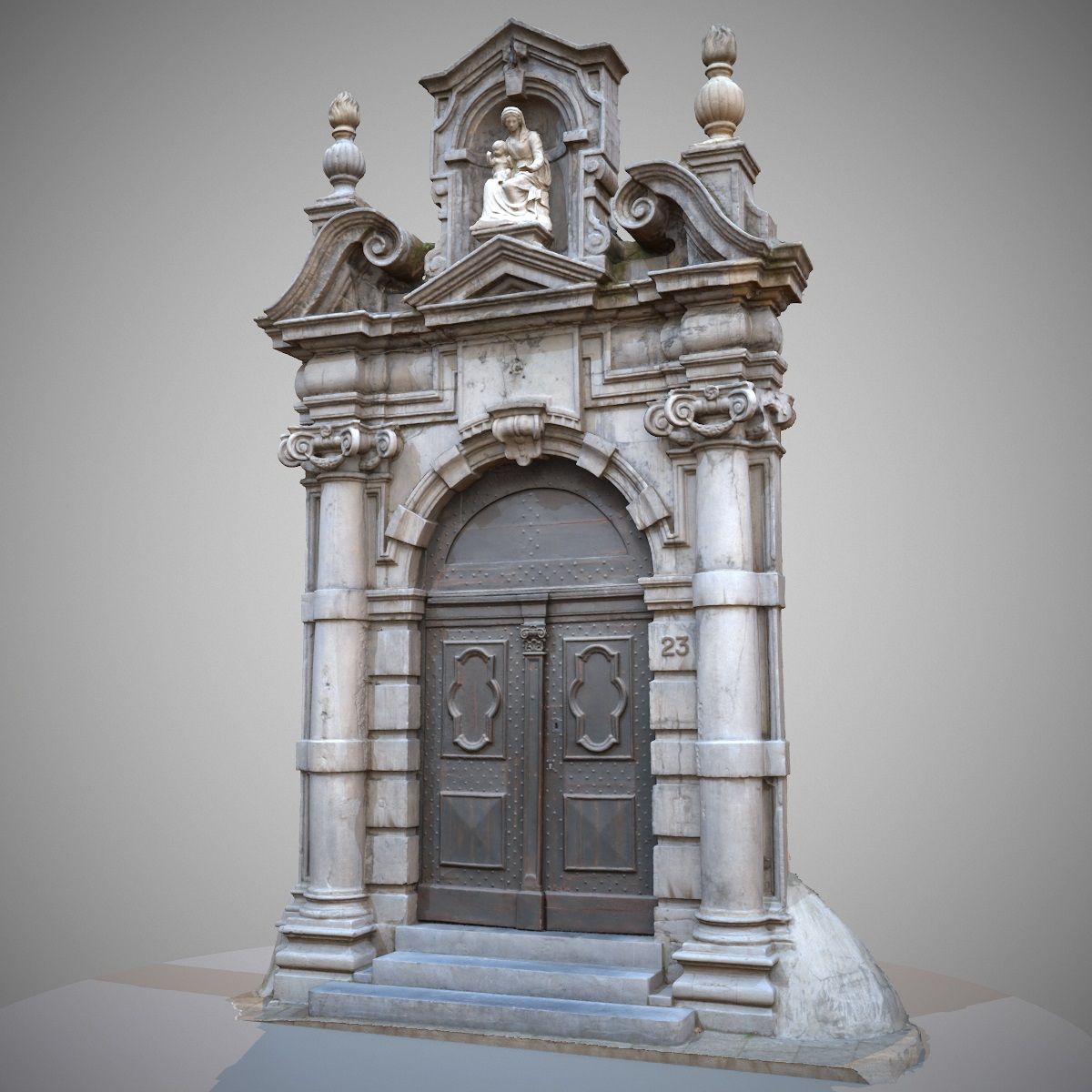 Architectural Entrance Door 3d model