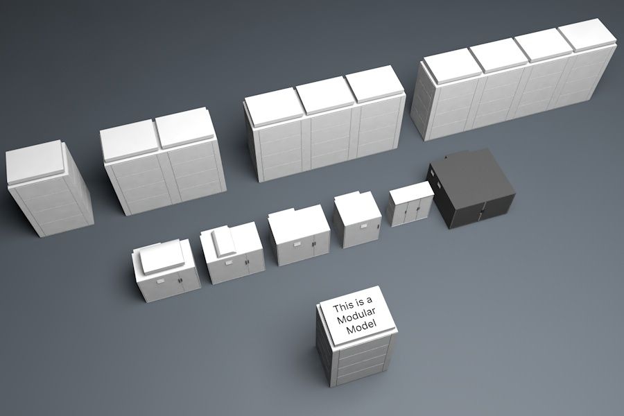 NAS-batteripaket 3d model