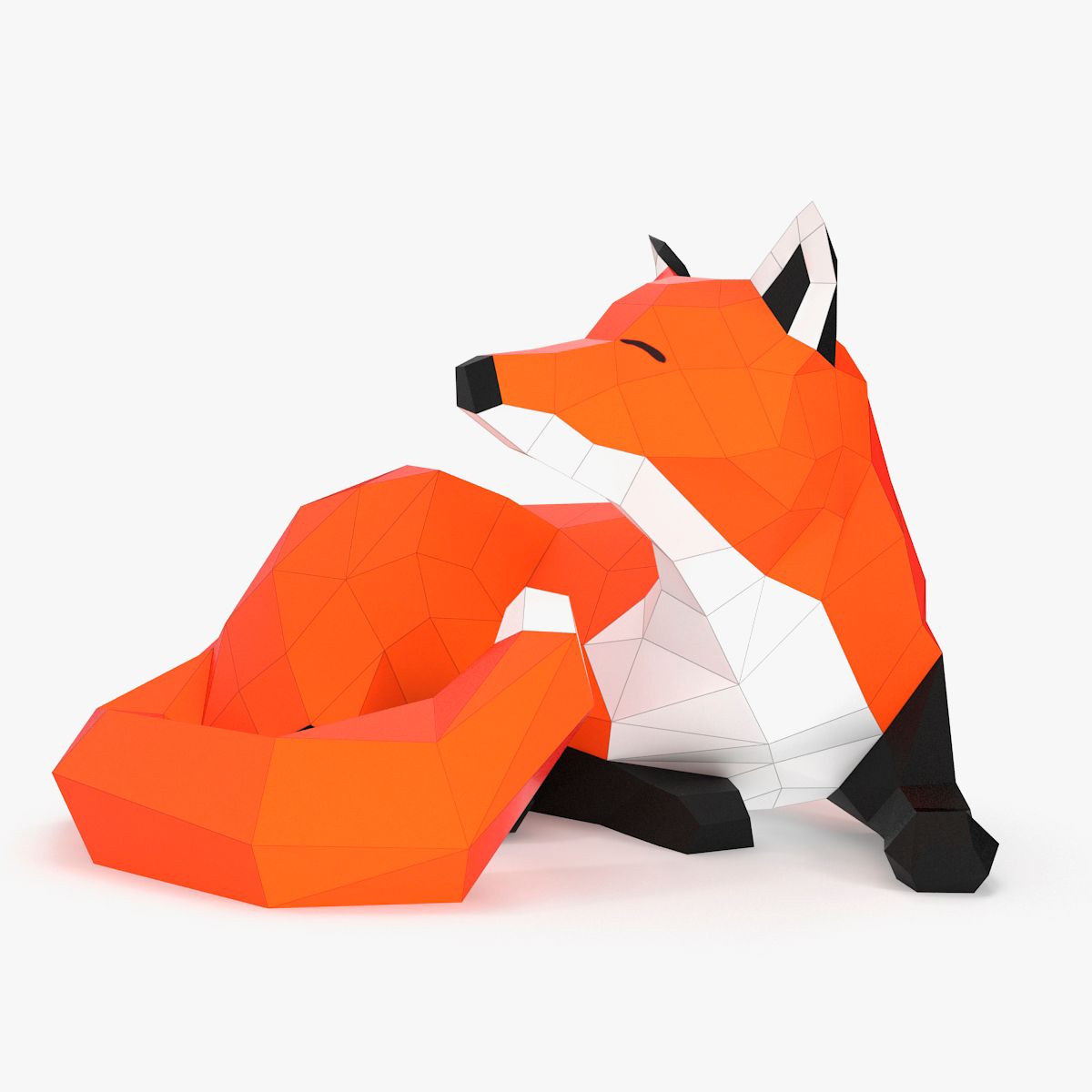 Fox Papercraft 3d model