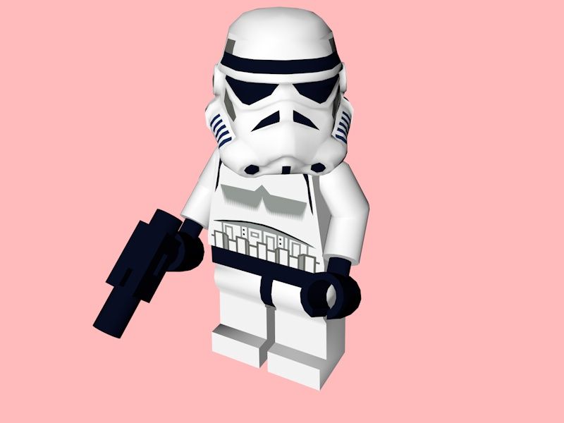 LEGO Stormtrooper 3d model