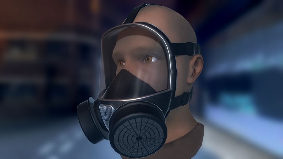 Gasmasker 3d model