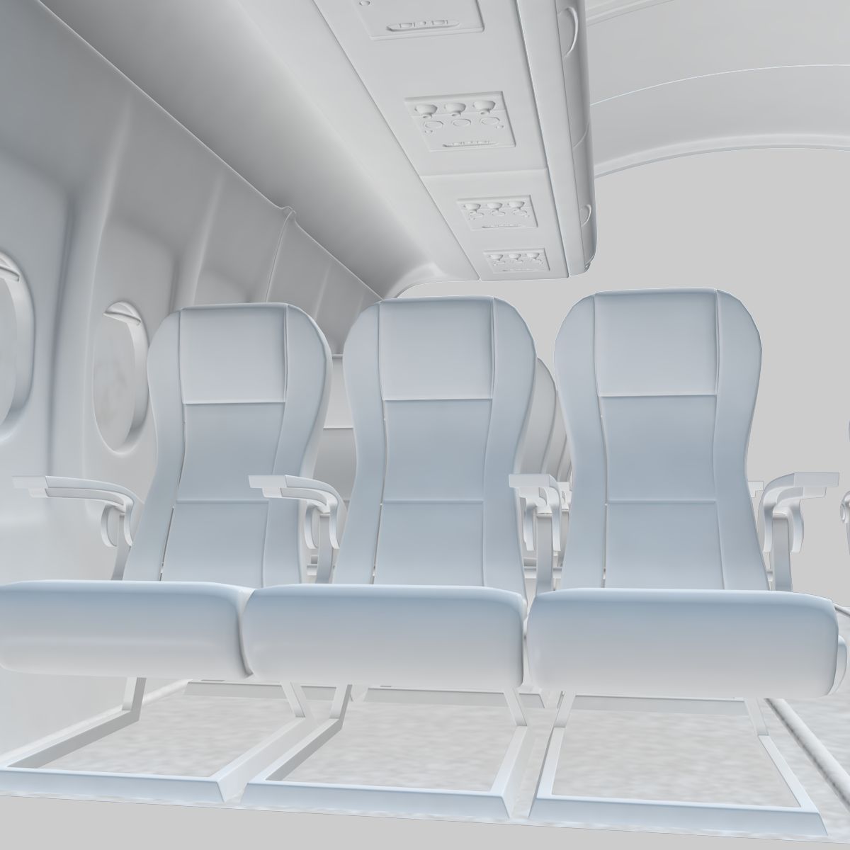 Cabina dell'aereo 3d model