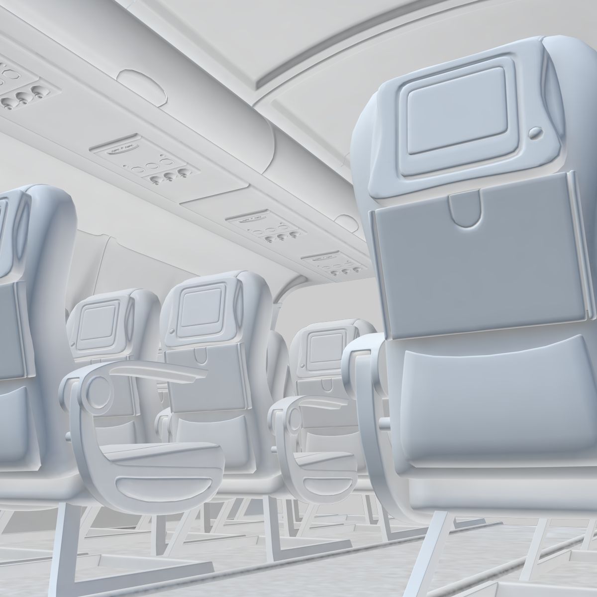 Cabina dell'aereo royalty-free 3d model - Preview no. 6