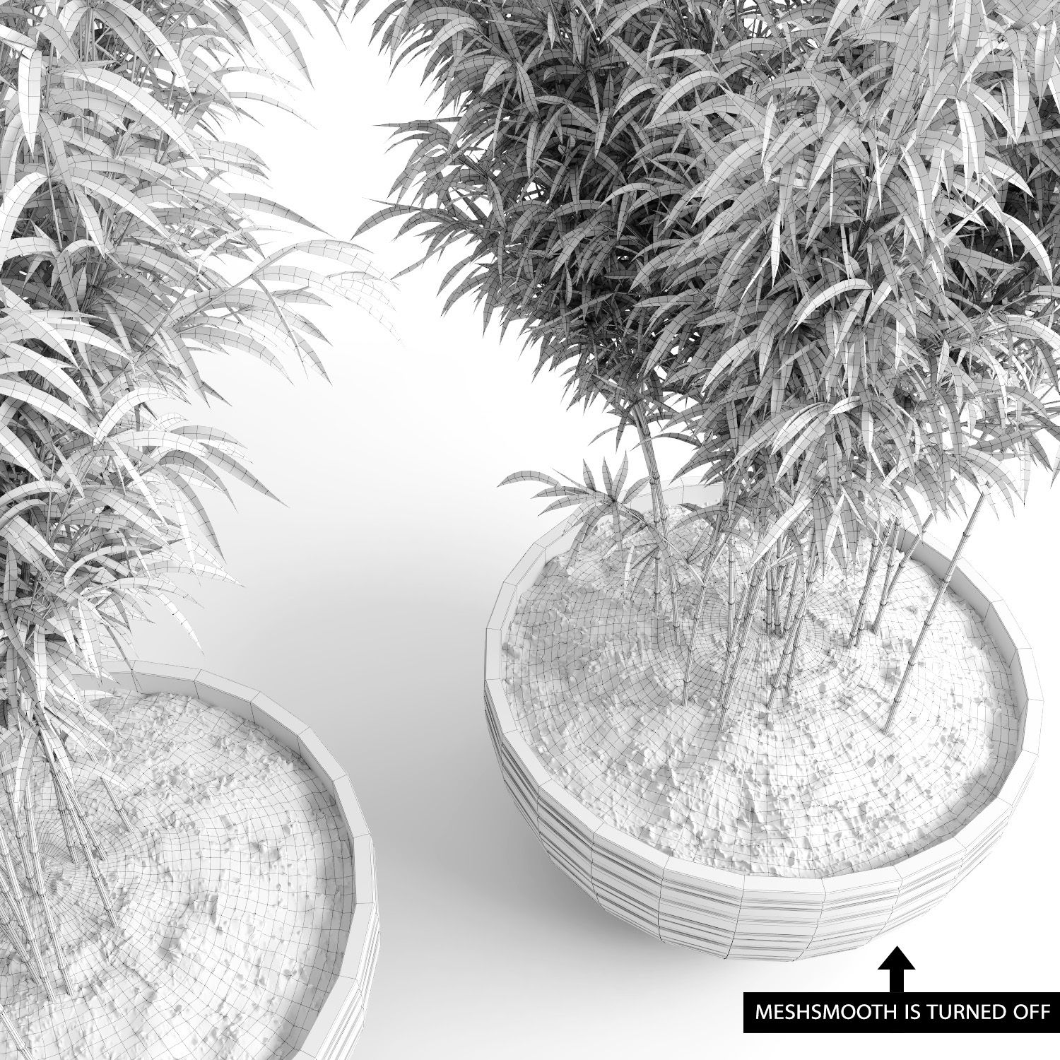 Ombrello Bamboos (+ GrowFX) royalty-free 3d model - Preview no. 20