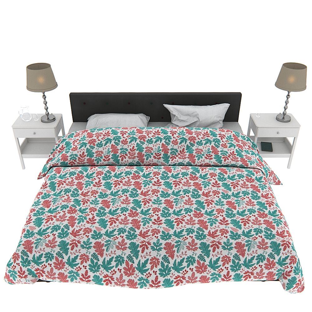 IKEA BED SET royalty-free 3d model - Preview no. 6