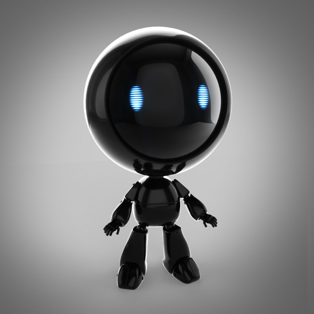 Karikatür robot 3d model