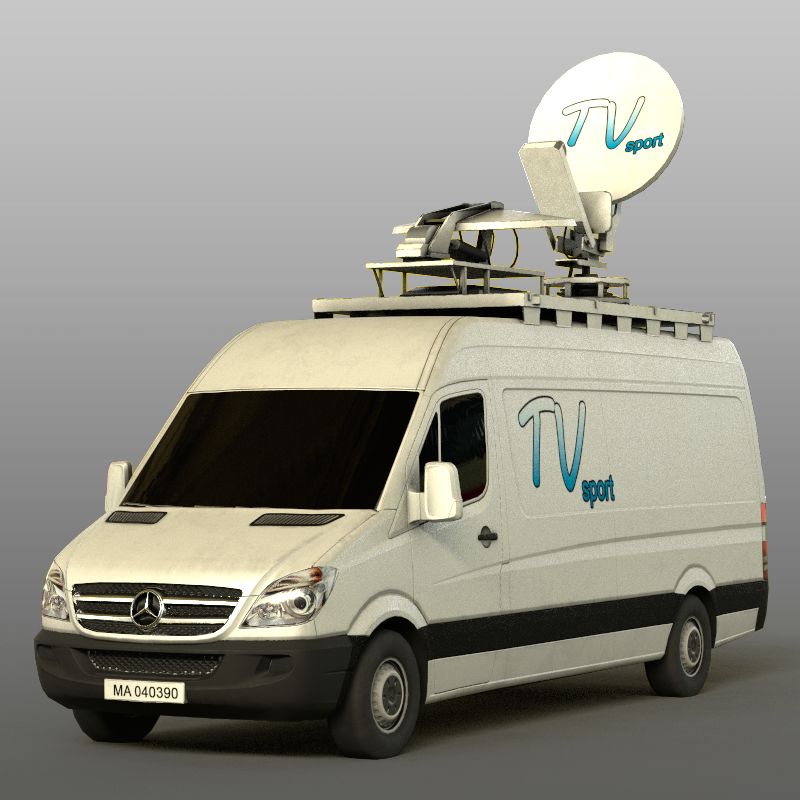 Mersedes Sprinter TV 3d model