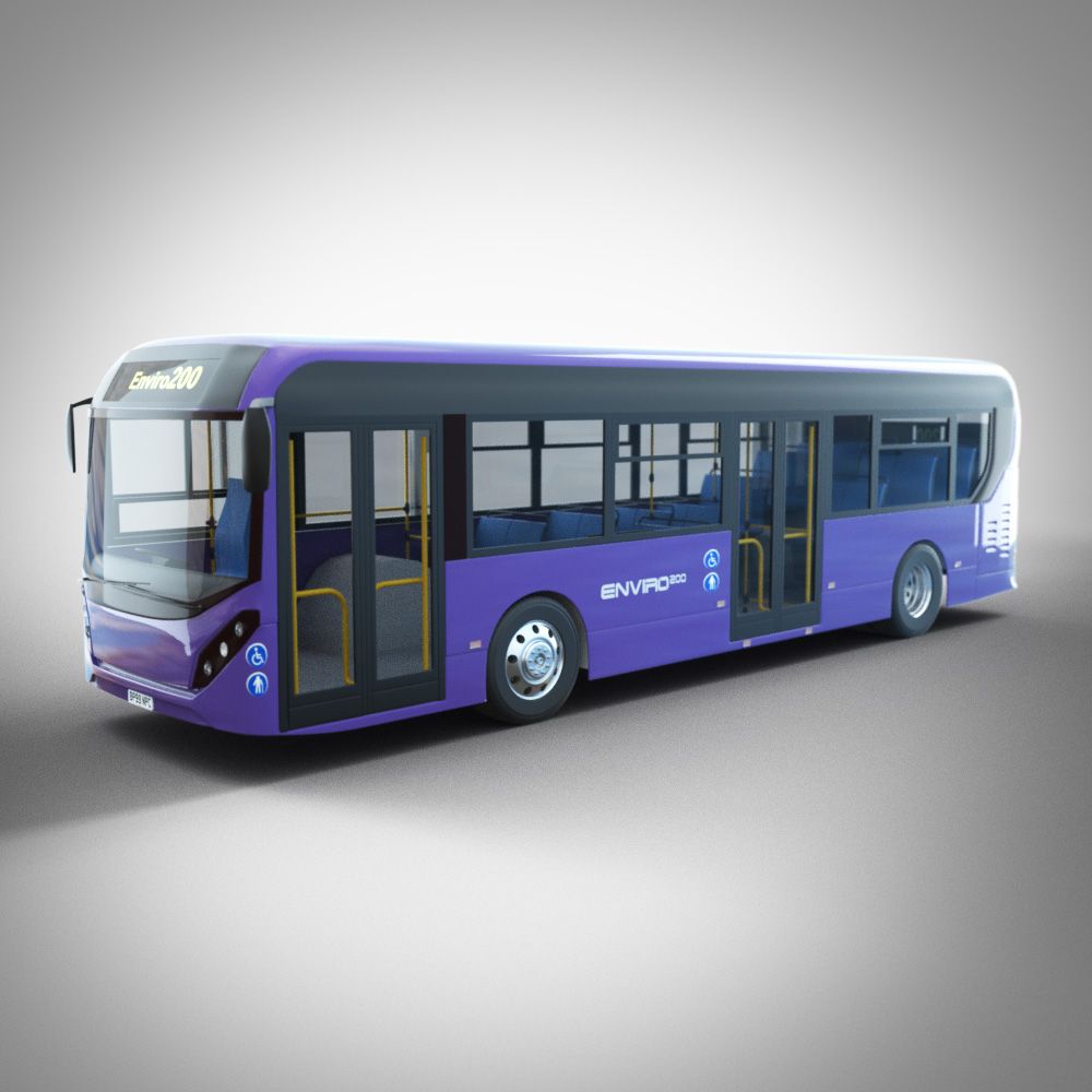 Enviro 200 buss - oktan 3d model