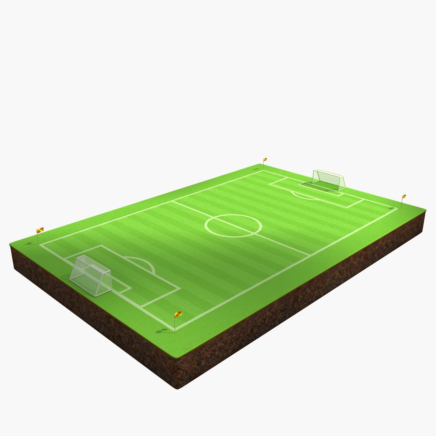 Campo da calcio 3d model