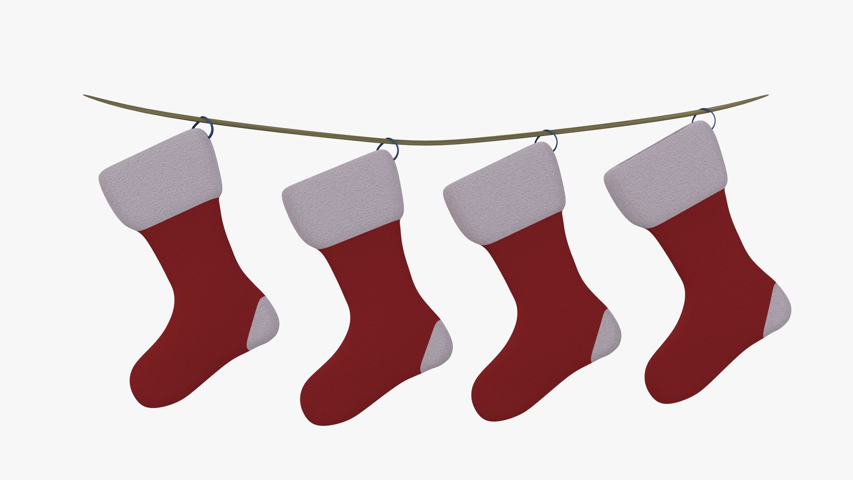 Chaussettes de Noël 3d model