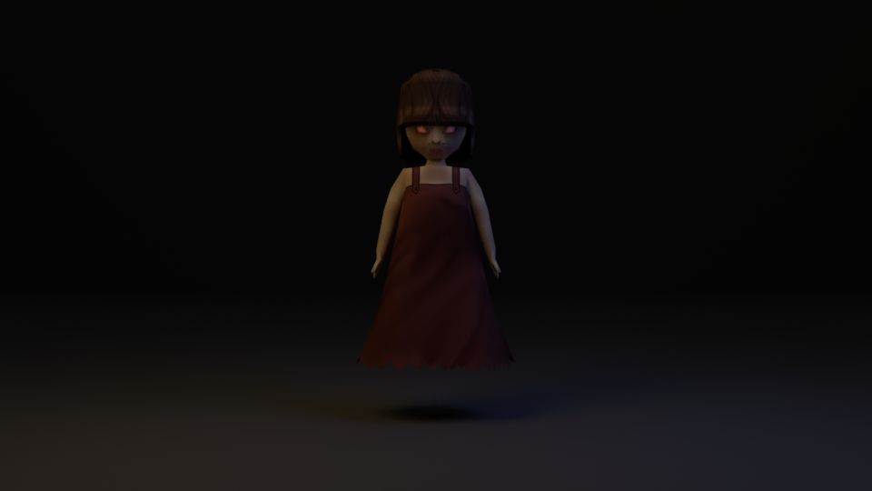 Ragazza fantasma 3d model