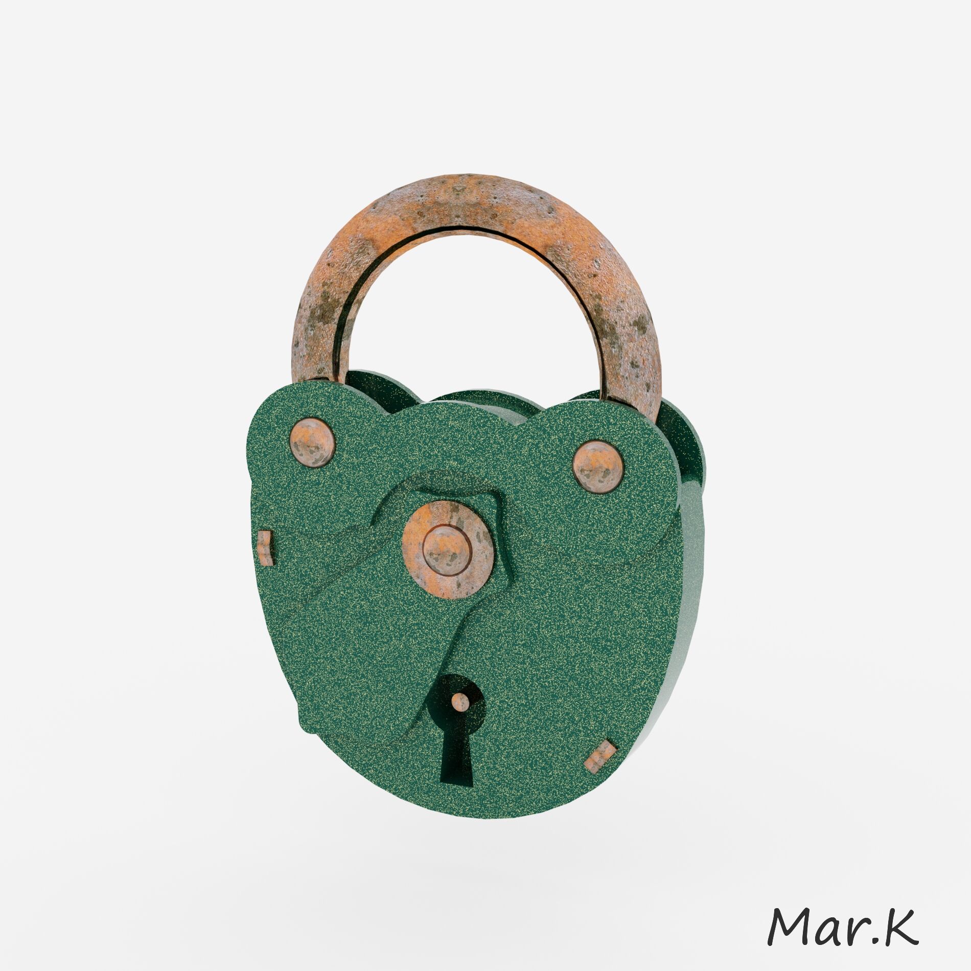 Vieux cadenas 3d model