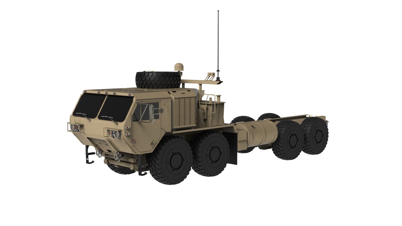 Militär tung lastbil 3d model