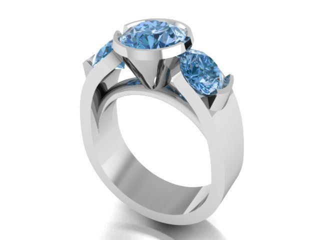 Engagment ring 3d model