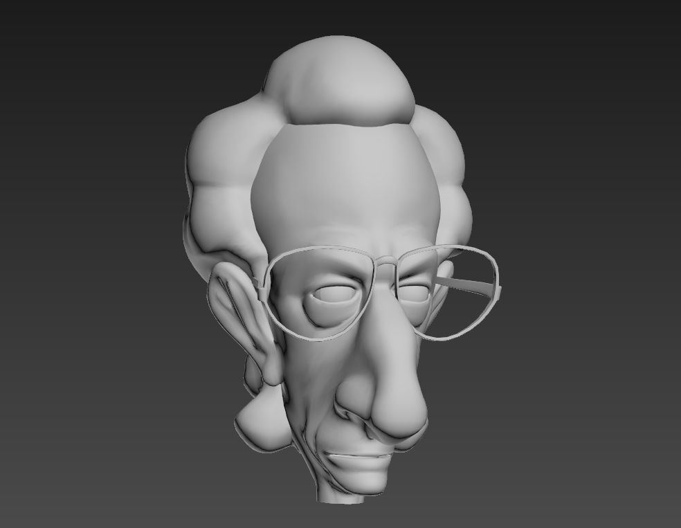 model Face Character royalty-free 3d model - Preview no. 4