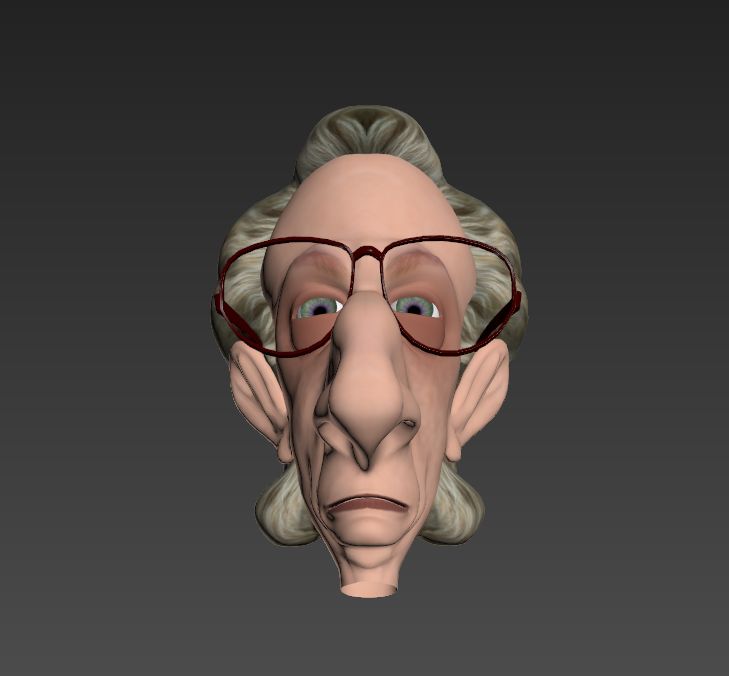 model Face Character royalty-free 3d model - Preview no. 2