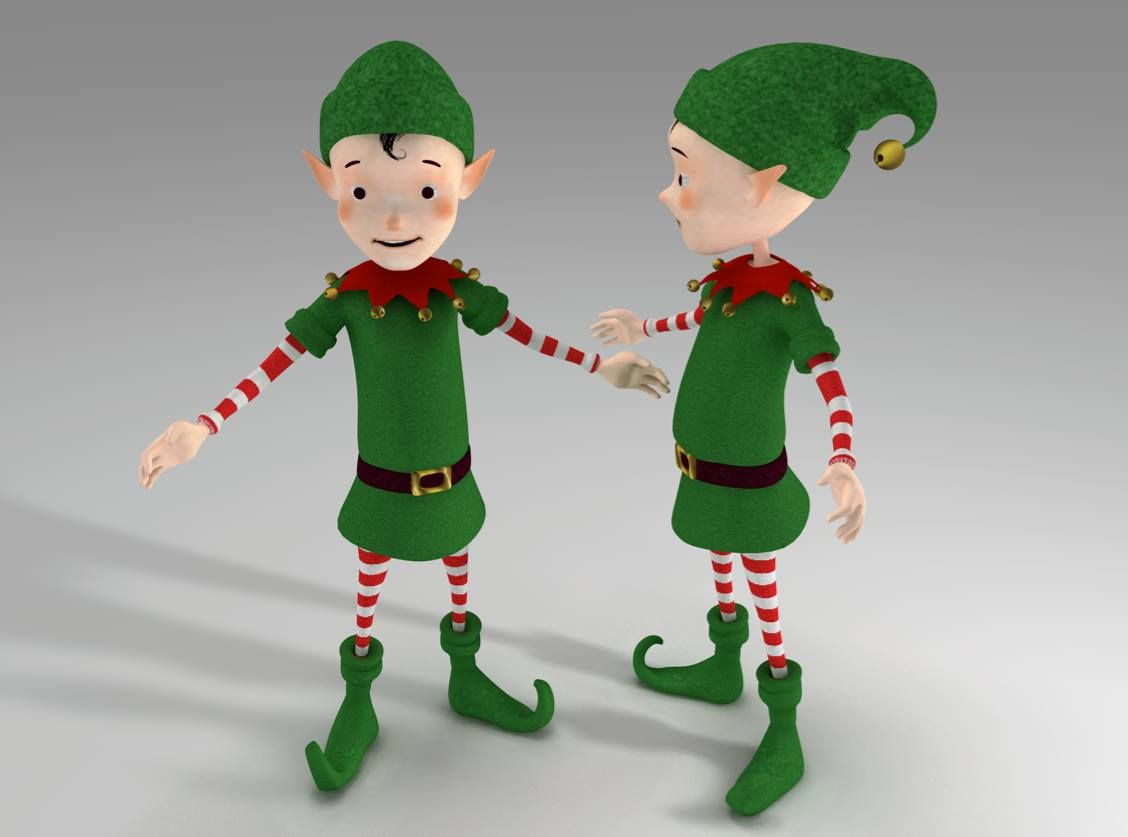 クリスマスエルフ 3d model