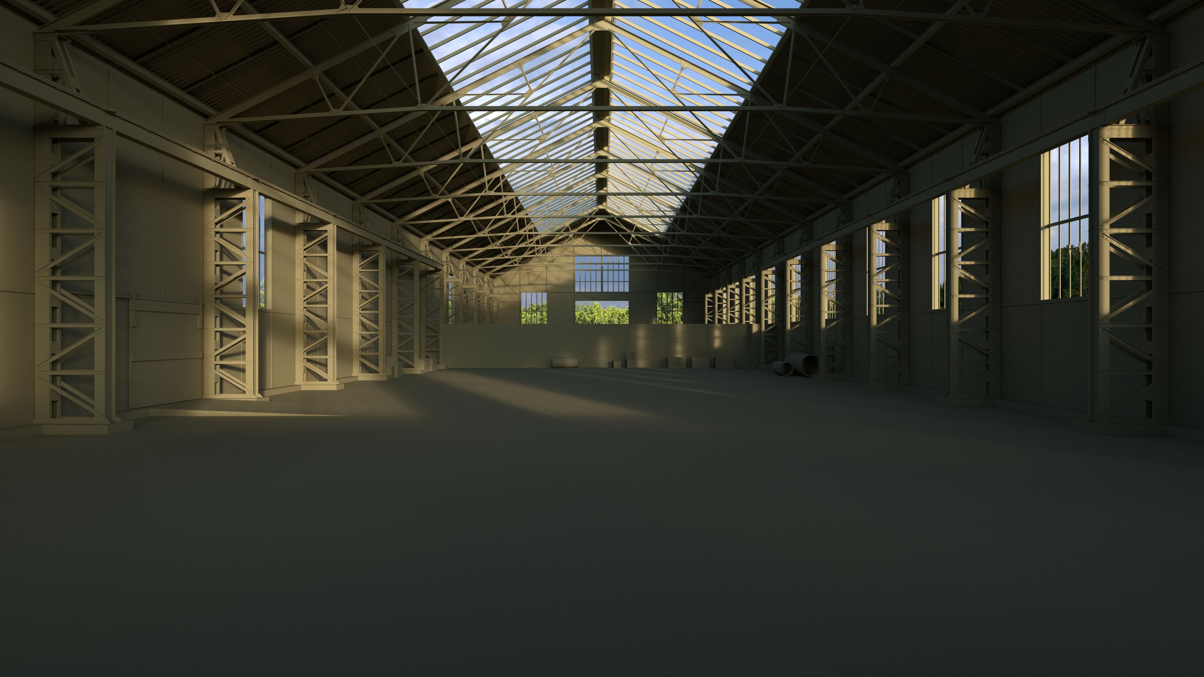 Oud pakhuis 3d model