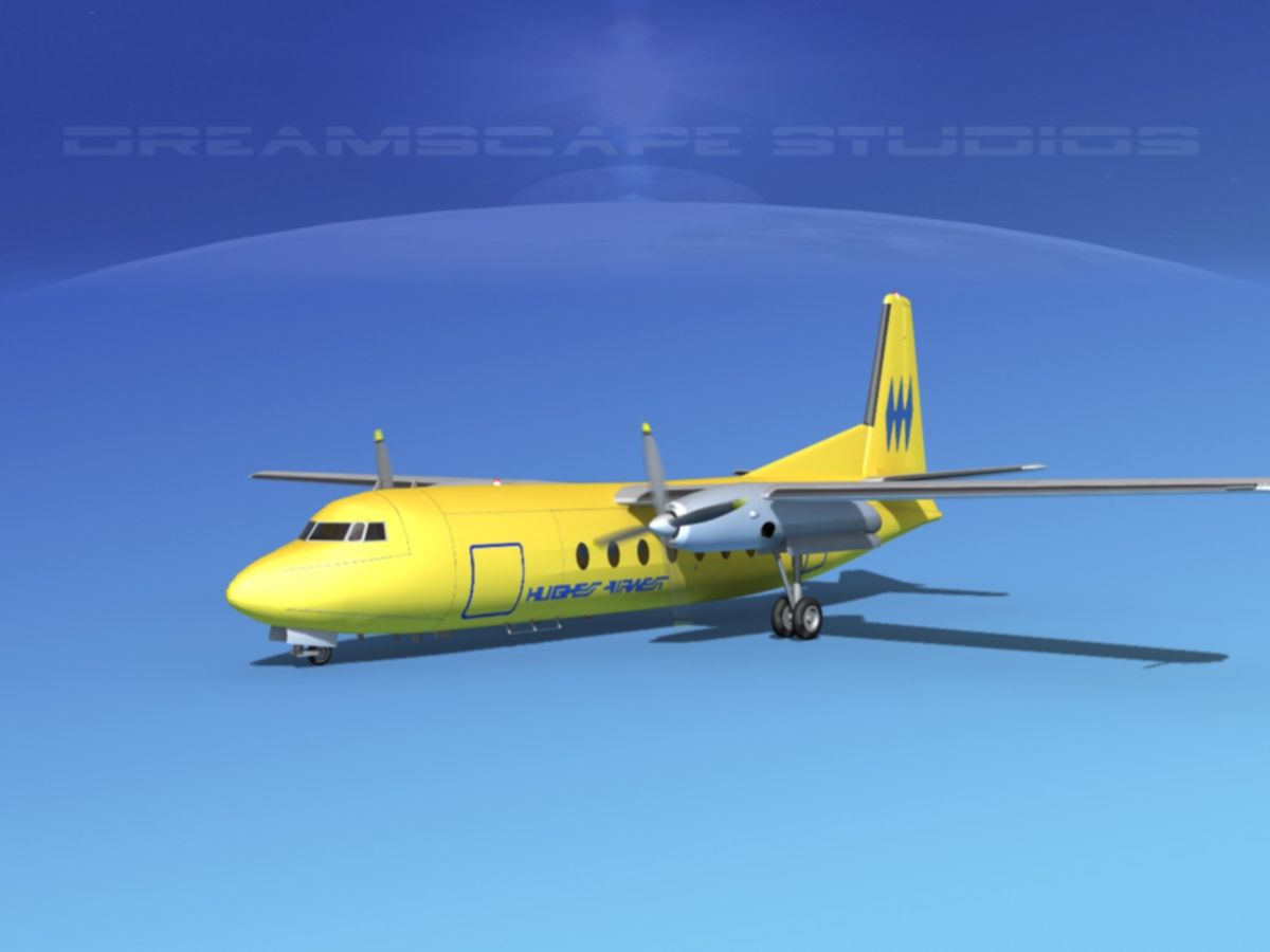 Fairchild FH-27 Hughes Air West 3d model