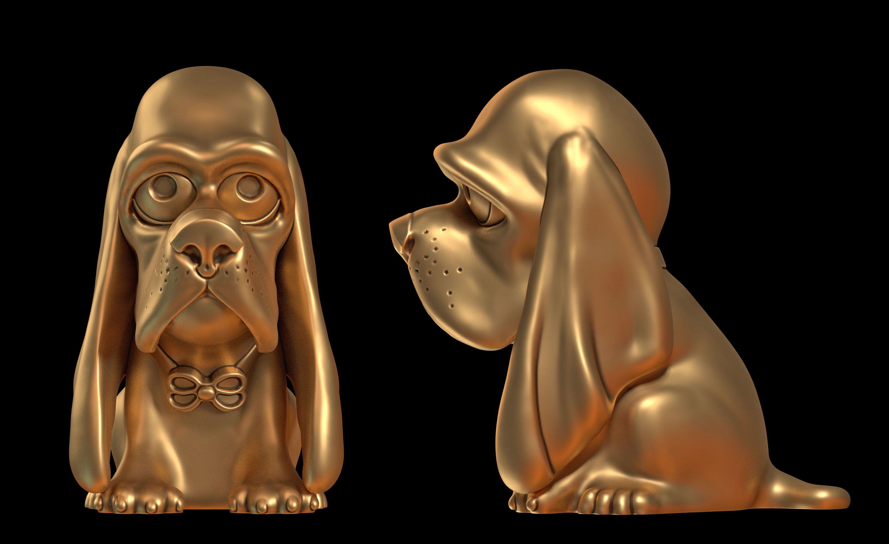 perro pequeño modelo 3d