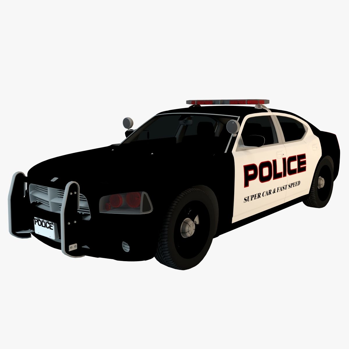 Police Super Car 3d model