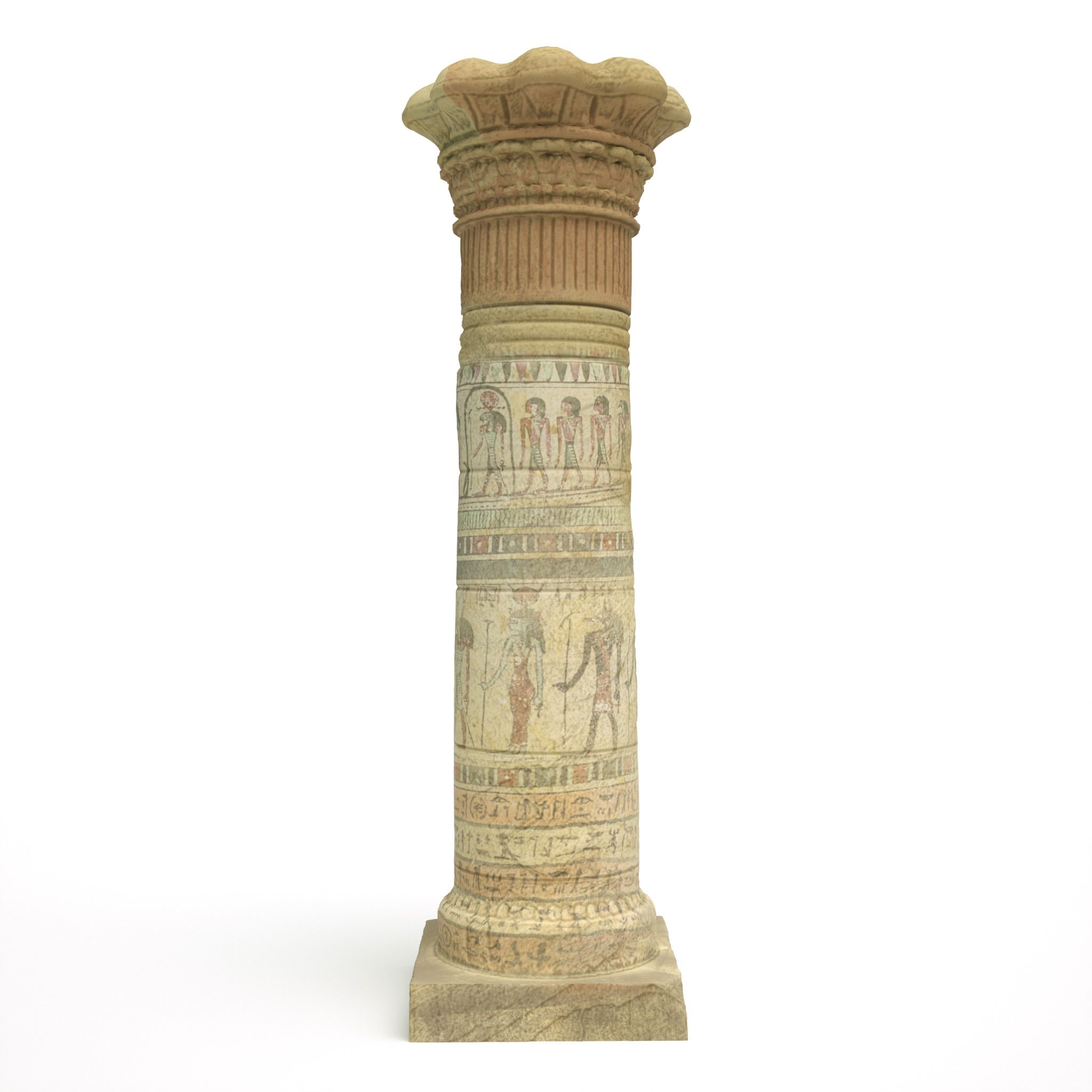 Egyptische pilaar 3d model